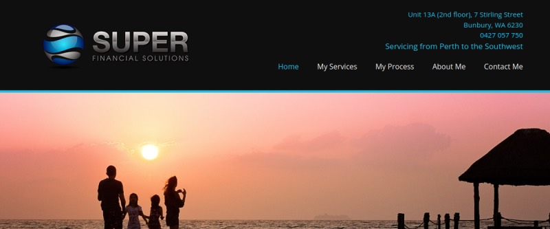 Super Financial Services homepage